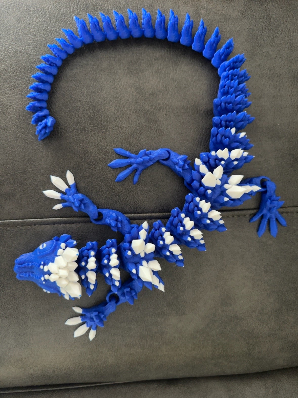 Blue Dragon with White Scales — $25 (available in multiple colors)